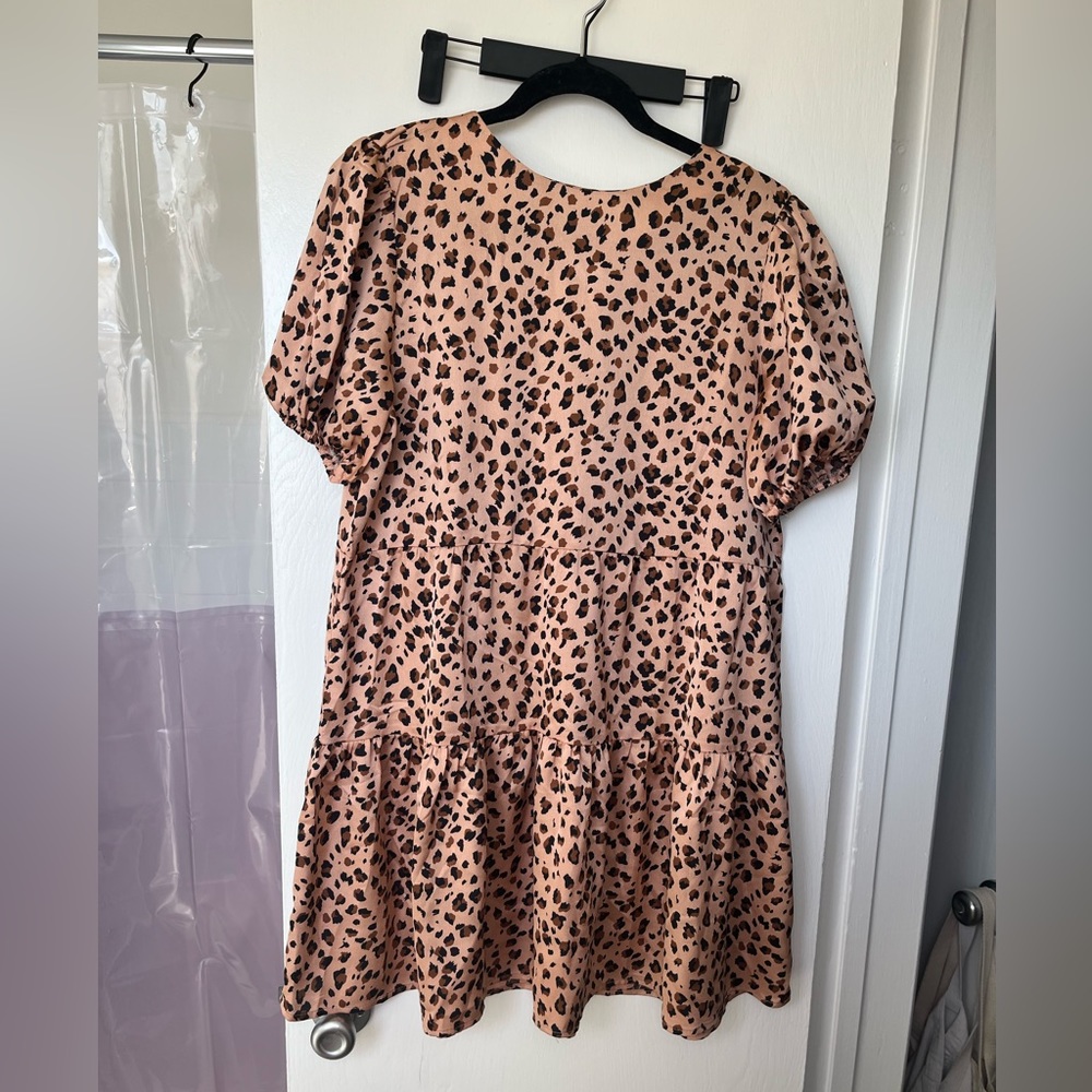 ASOS Lola May leopard print dress